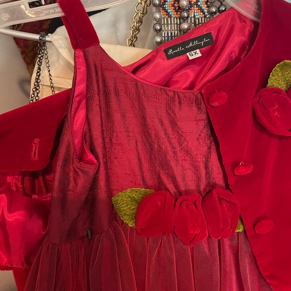 Rosetta Millington Red Children’s Dress - Picture 4 of 5